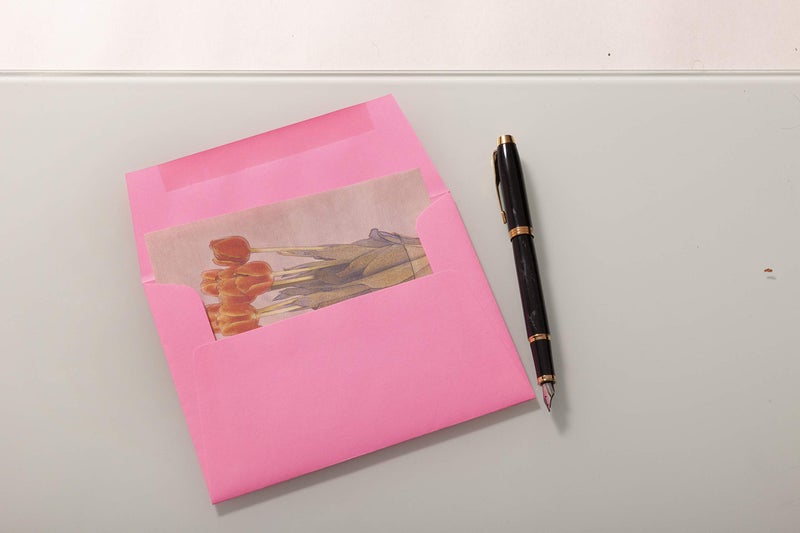 EnDoc A7 Pink Envelopes - Can be Used for 5x7 cards, invitations, Photos, Graduation, Baby Shower, Weddings, Business, and Mailing - 5 1/4" x 7 1/4" Bright pink envelopes - 25 Pack - Image 4